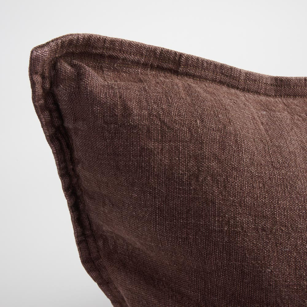 Chocolate Linen Cushion
