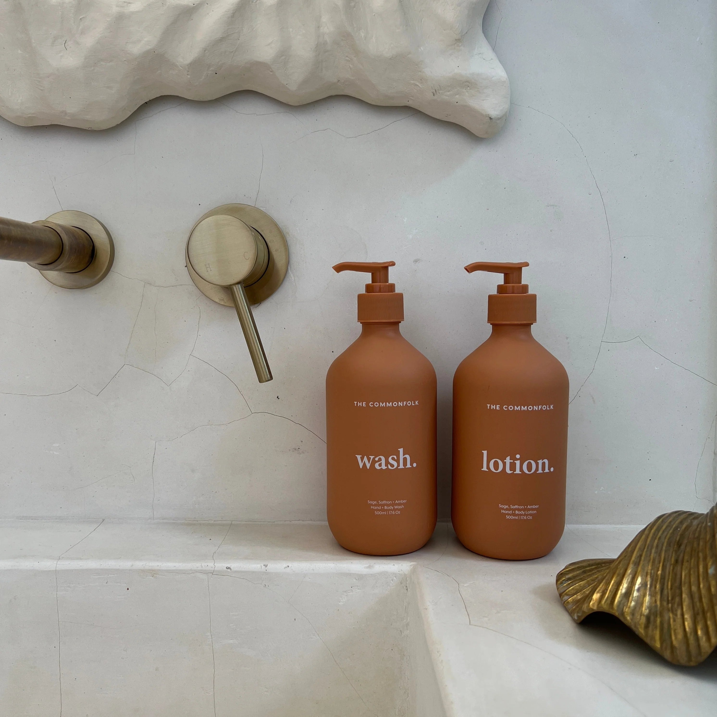 Terra | Sage, Saffron + Amber Body Wash & Lotion Kit