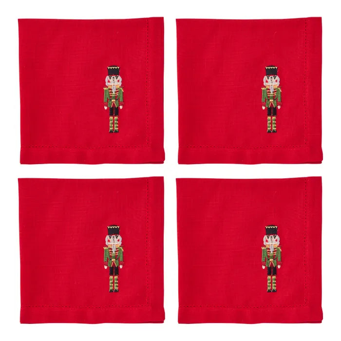 The Nutcracker Cotton Napkins | Red
