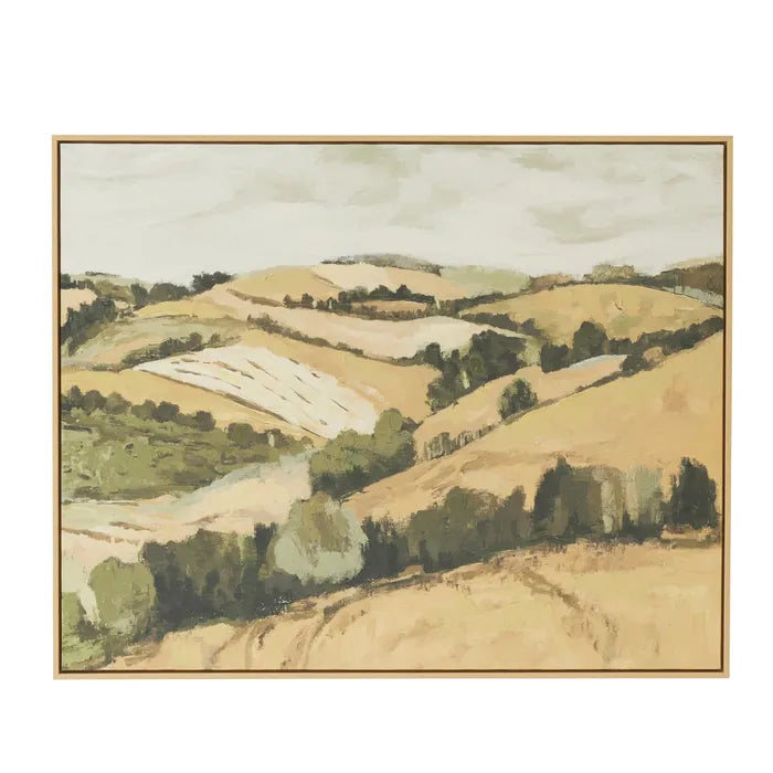 The Golden Hills Framed Canvas