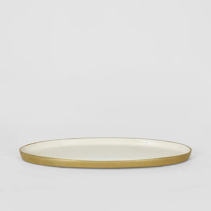 The Atelier Oval Platter – White Gloss (Large)