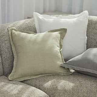 Cove Linen Cushion – White