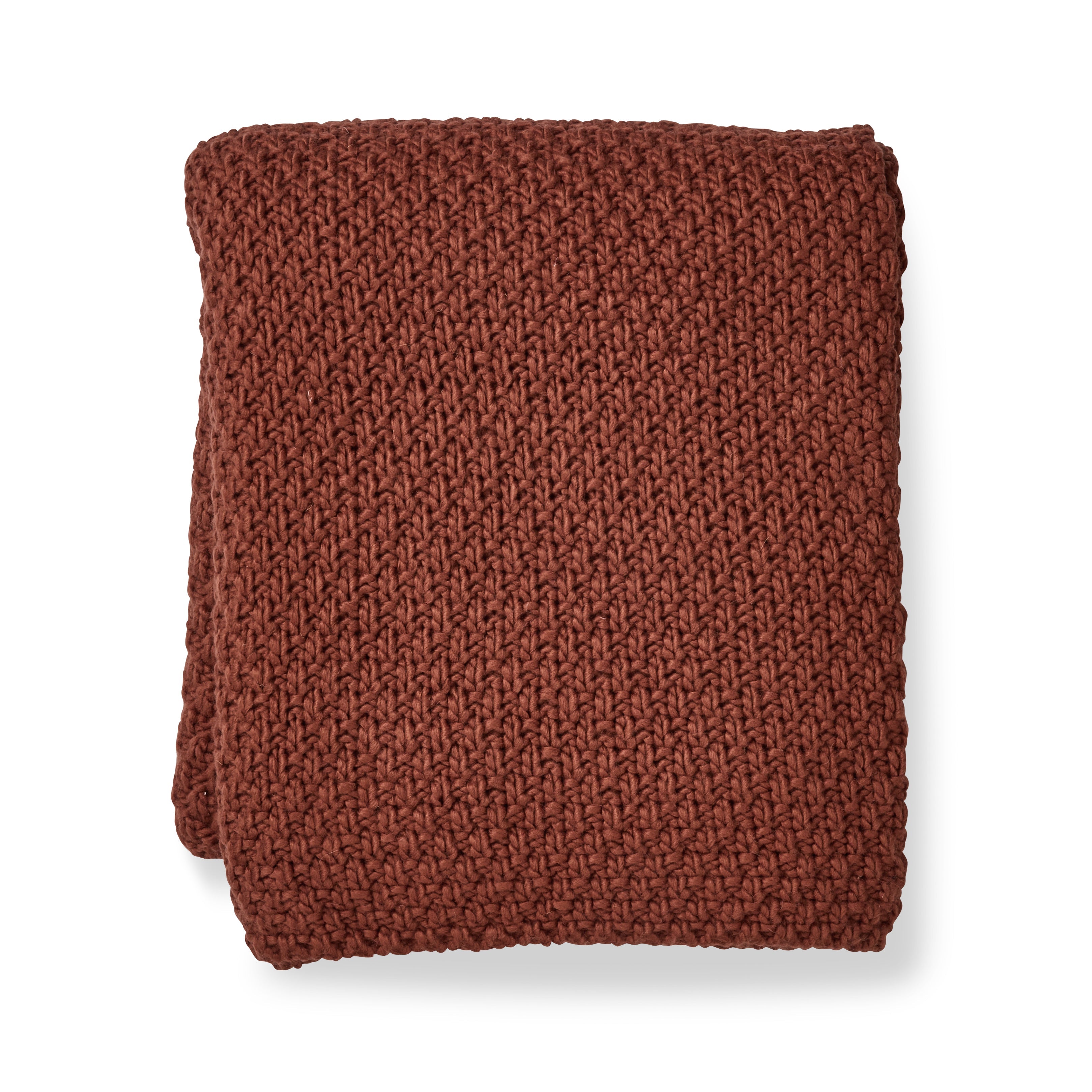 The Sorelle Knit Throw (Russet)