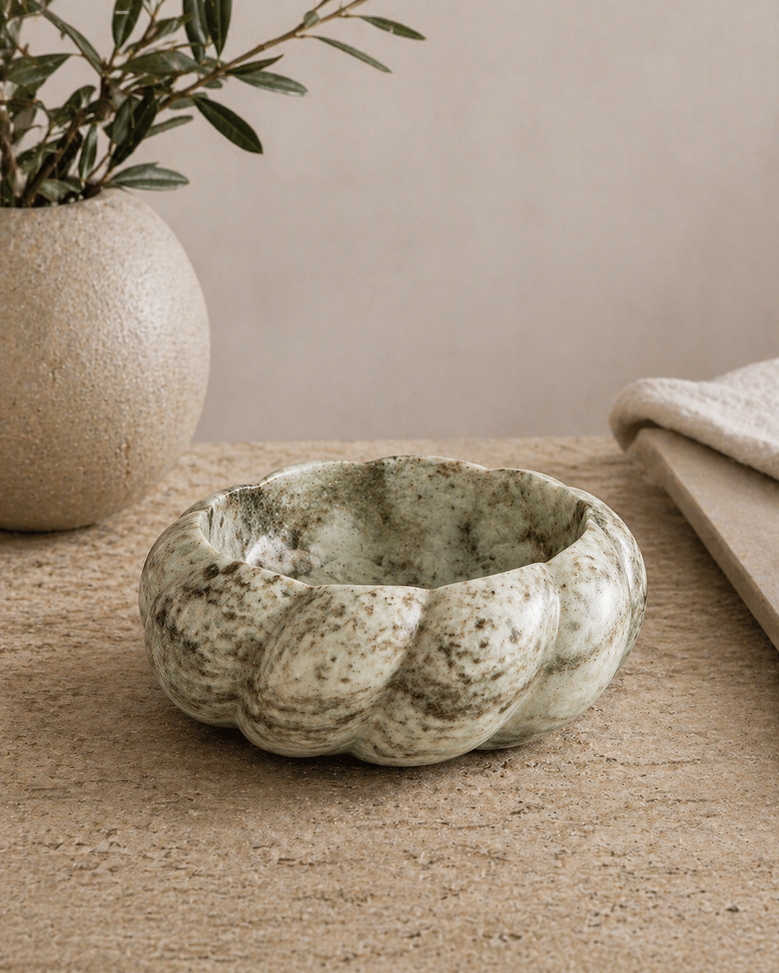 The Elara Marble Bowl