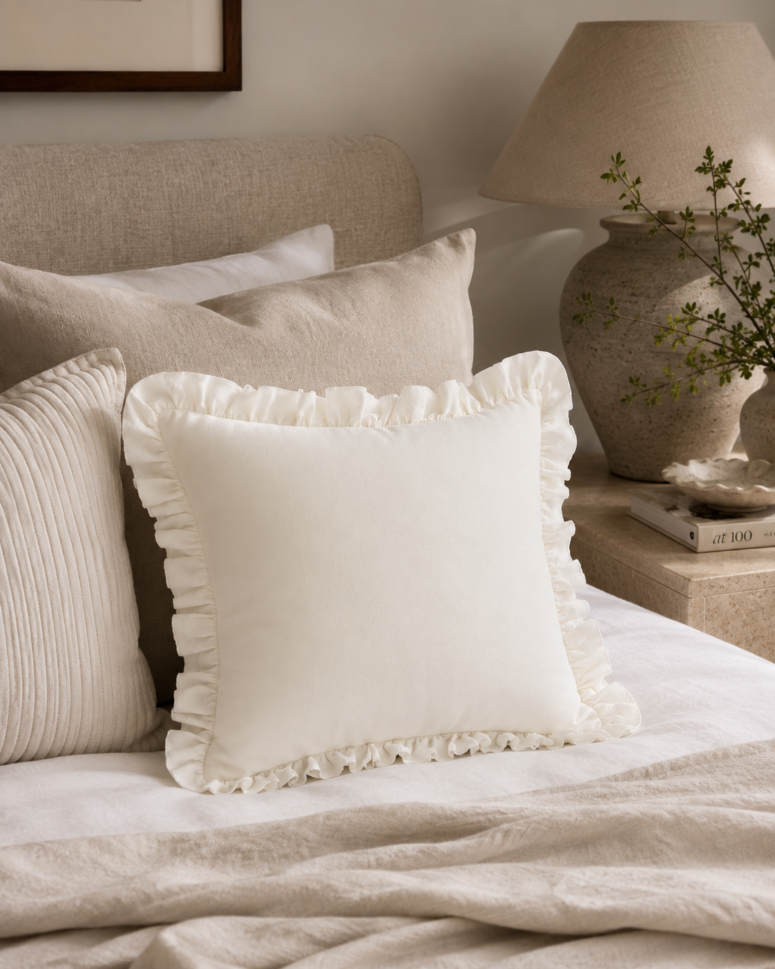 The Celeste Ruffle Cushion