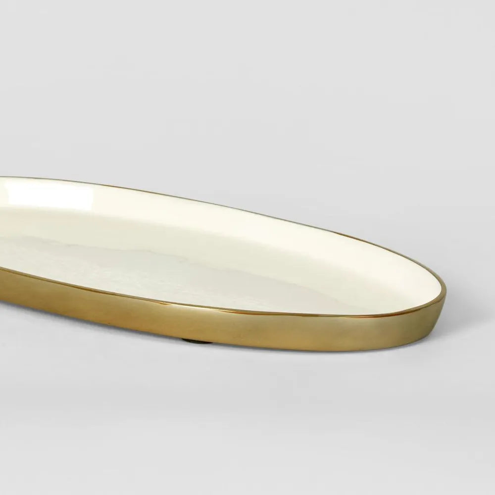 The Atelier Oval Platter – White Gloss (Large)