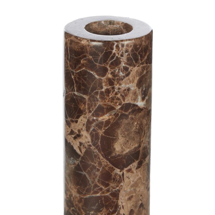 Albert Brown Marble Candle Holder