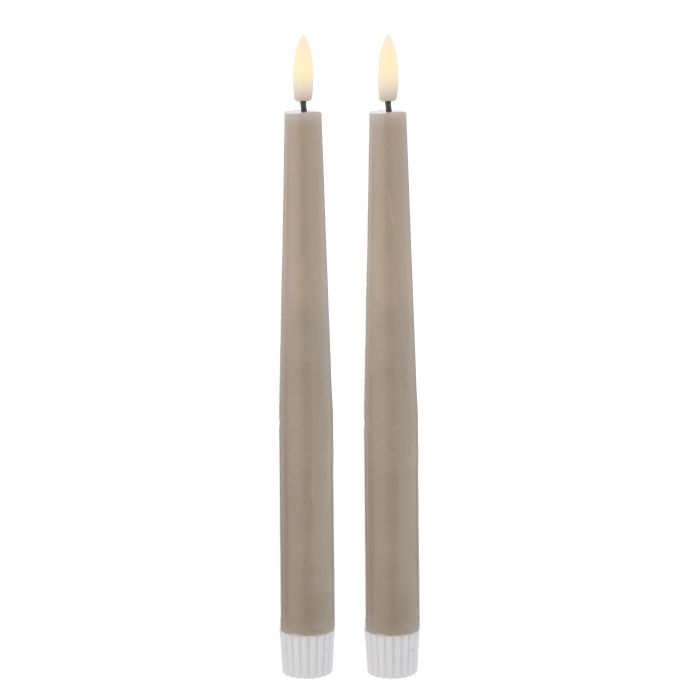 The Alder LED Taper Candle Set (Set of 2)